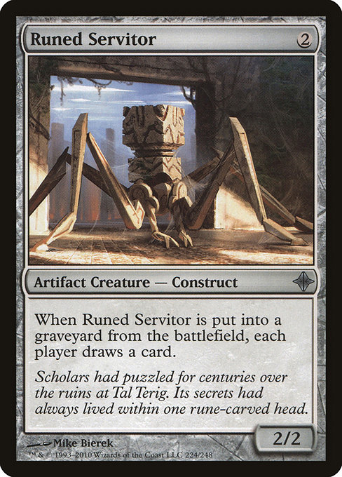 Runed Servitor from Rise of the Eldrazi