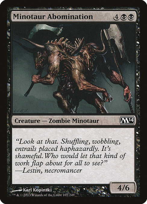 Minotaur Abomination highlighted card art