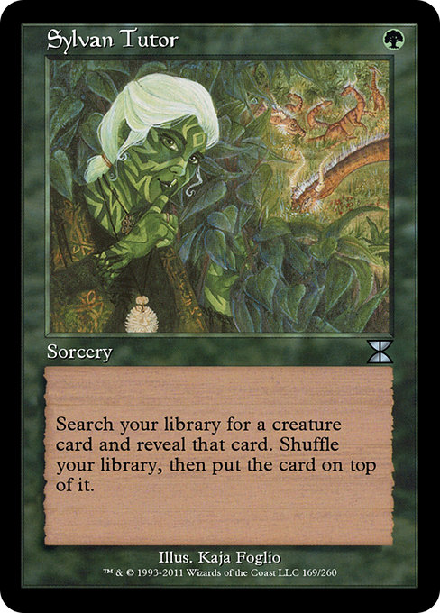 Sylvan Tutor from Masters Edition IV