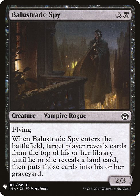 Balustrade Spy from The List