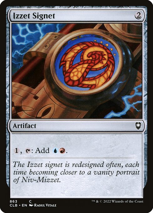 Izzet Signet from Commander Legends: Battle for Baldur's Gate