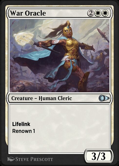 War Oracle highlighted card art