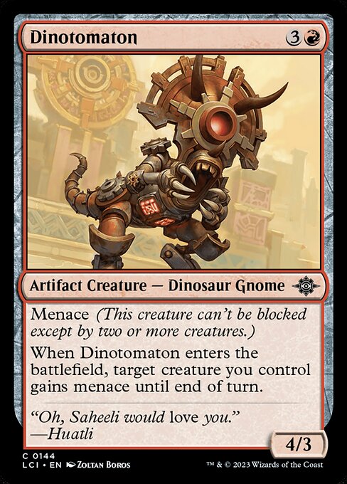 Dinotomaton highlighted card art