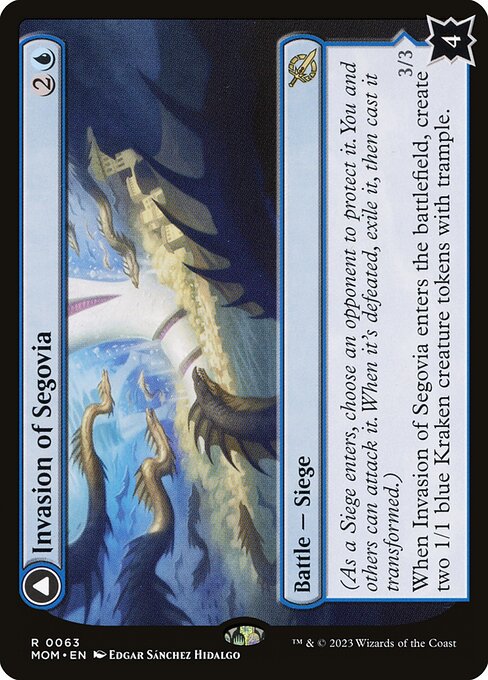 Invasion of Segovia // Caetus, Sea Tyrant of Segovia from March of the Machine