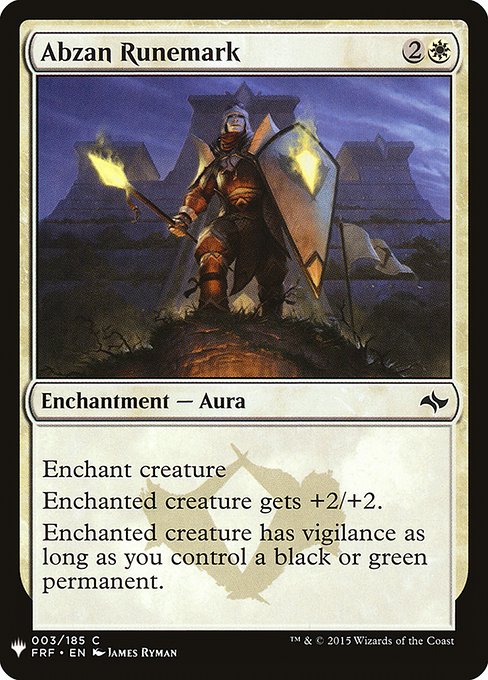 Abzan Runemark highlighted card art