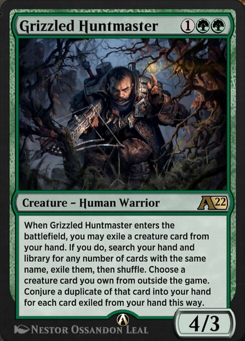 Grizzled Huntmaster highlighted card art
