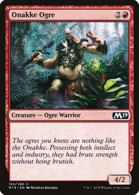 Onakke Ogre from Core Set 2019