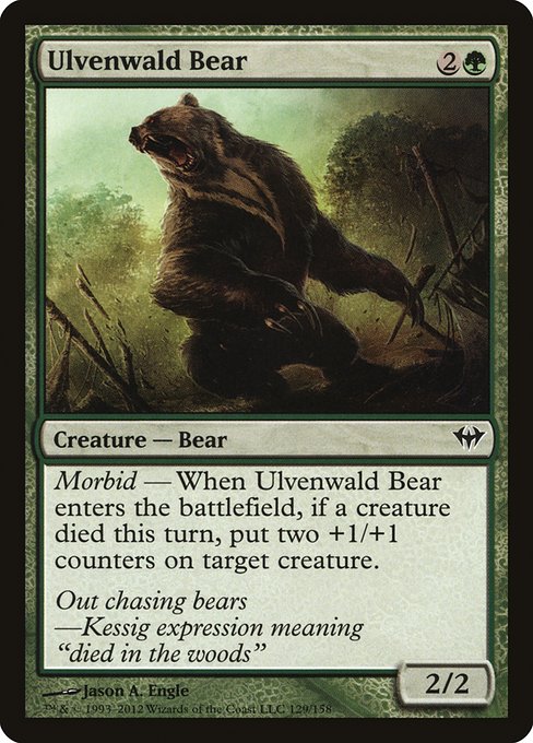 Ulvenwald Bear highlighted card art