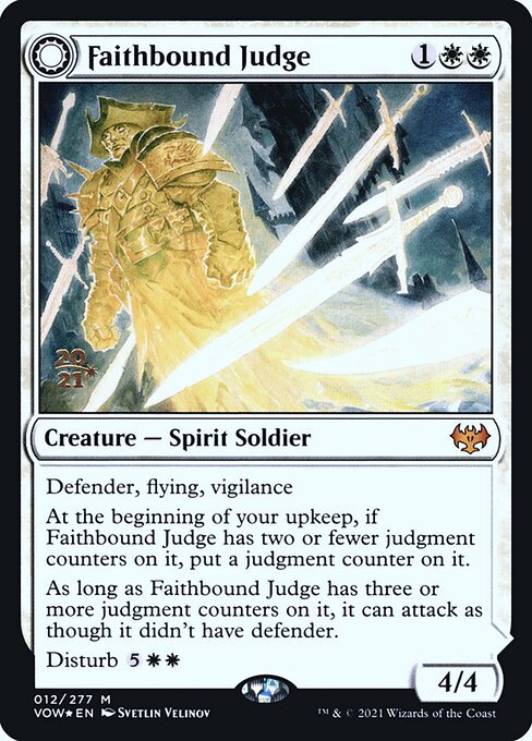 Faithbound Judge // Sinner's Judgment from Innistrad: Crimson Vow Promos