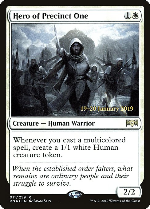Hero of Precinct One from Ravnica Allegiance Promos