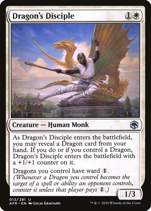 Dragon's Disciple highlighted card art