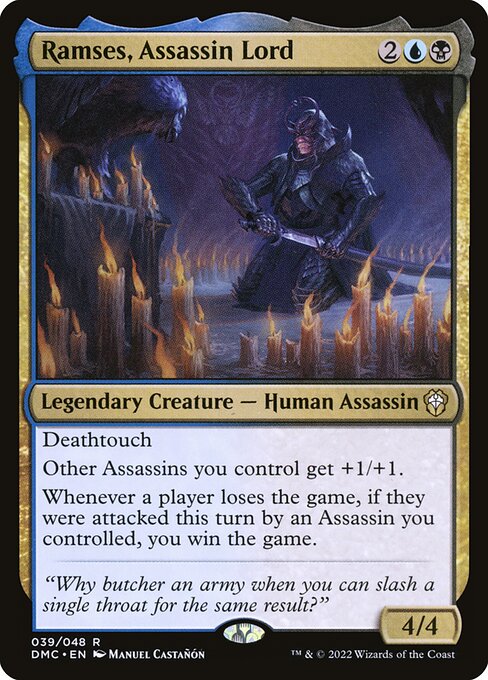 Ramses, Assassin Lord from Dominaria United Commander