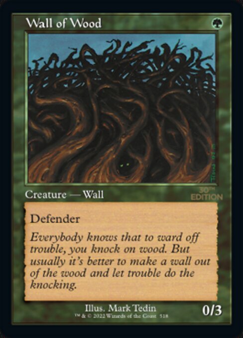 Wall of Wood highlighted card art
