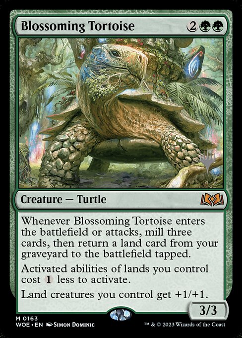 Blossoming Tortoise from Wilds of Eldraine Promos