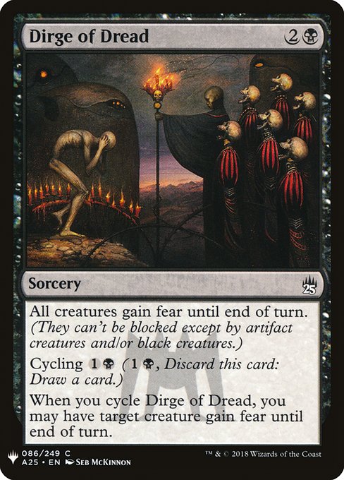 Dirge of Dread highlighted card art