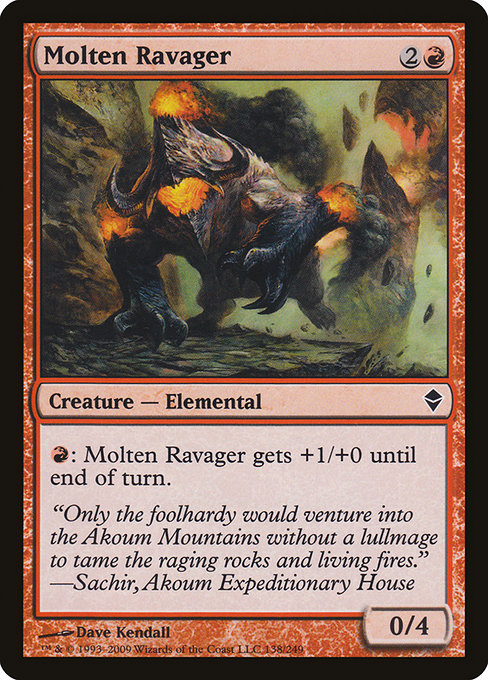 Molten Ravager from Zendikar