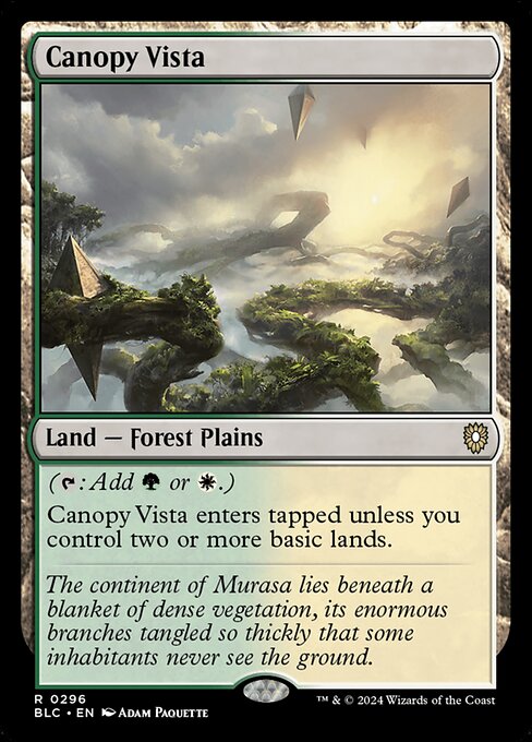 Canopy Vista from Bloomburrow Commander