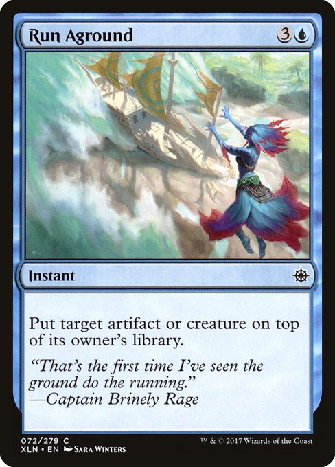 Run Aground highlighted card art