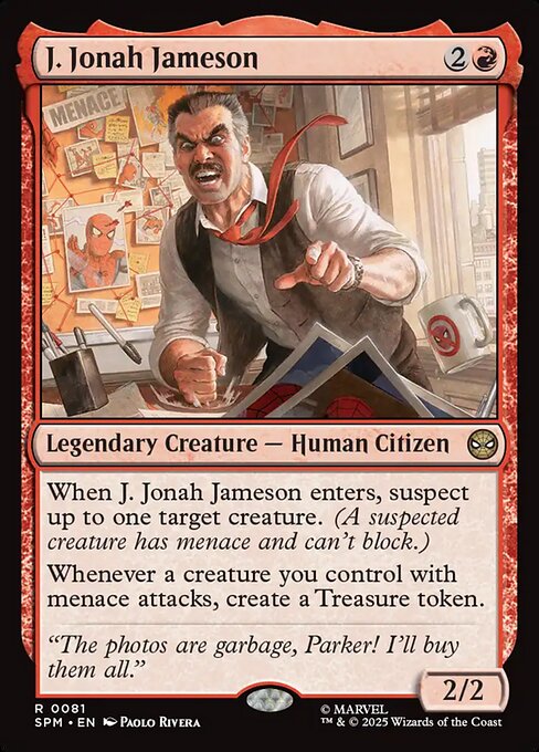 J. Jonah Jameson highlighted card art