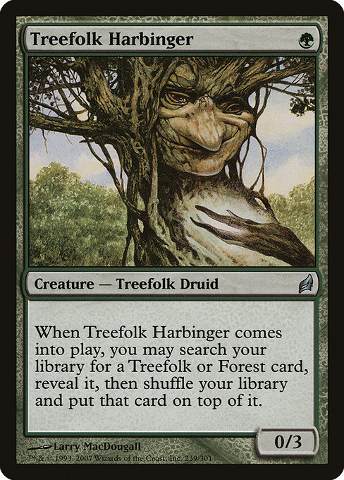Treefolk Harbinger highlighted card art