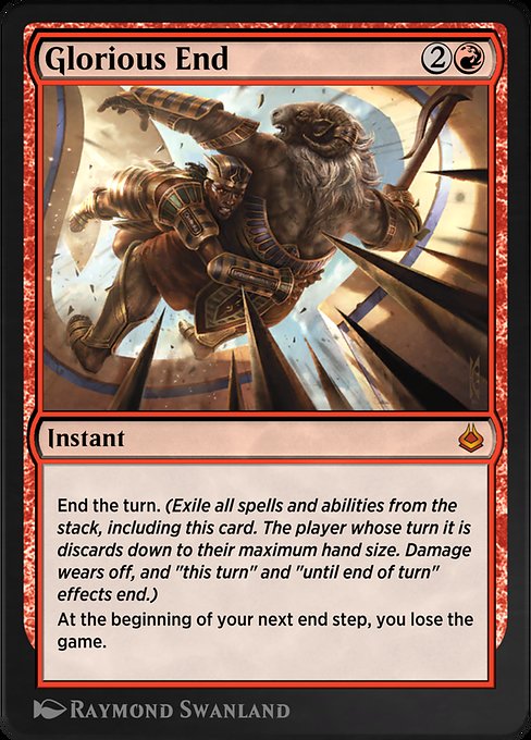 Glorious End highlighted card art