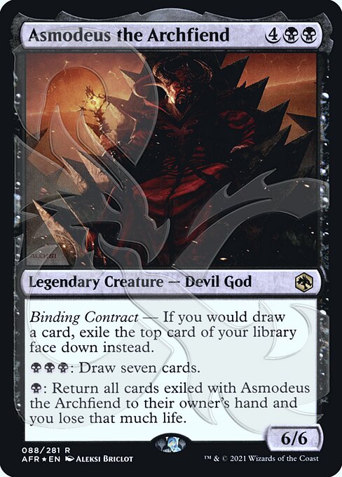 Asmodeus the Archfiend from Adventures in the Forgotten Realms Promos