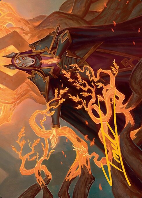 Abzan Devotee // Abzan Devotee from Tarkir: Dragonstorm Art Series