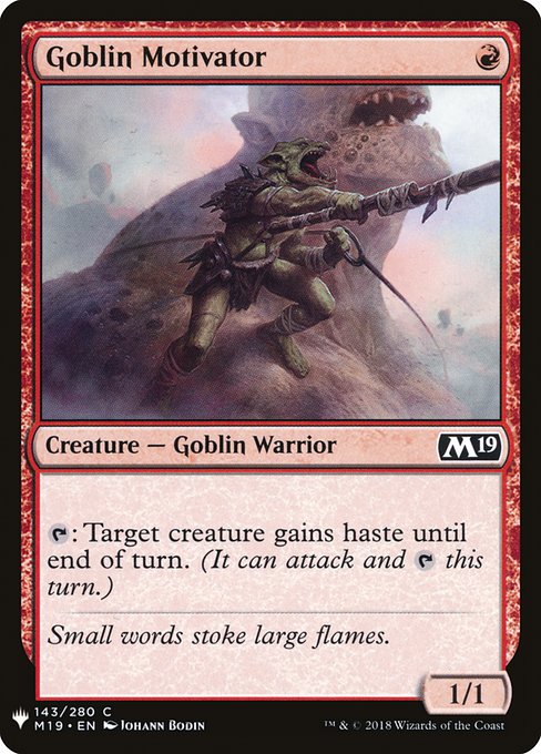 Goblin Motivator from The List