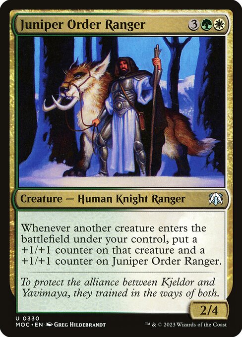 Juniper Order Ranger highlighted card art