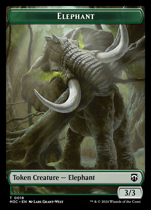 Elephant from Modern Horizons 3 Commander Tokens