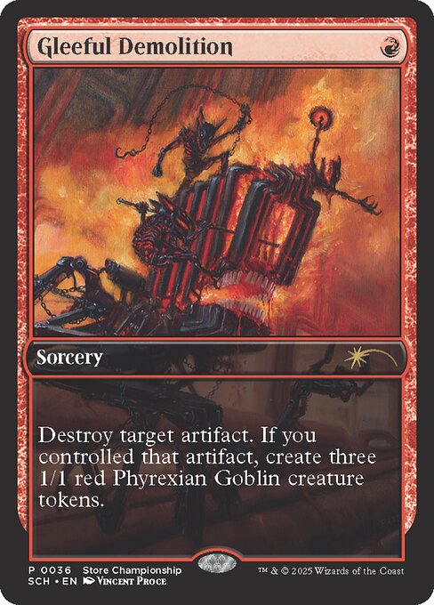 Gleeful Demolition highlighted card art