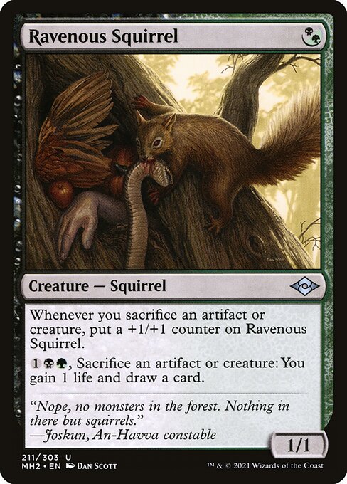 Ravenous Squirrel from Modern Horizons 2