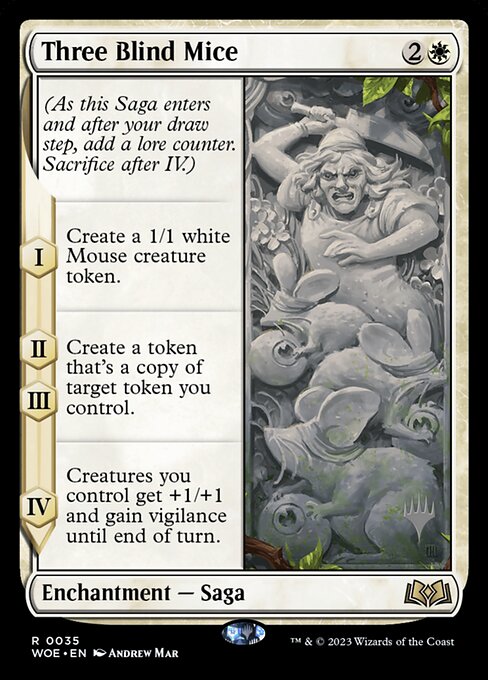 Three Blind Mice from Wilds of Eldraine Promos