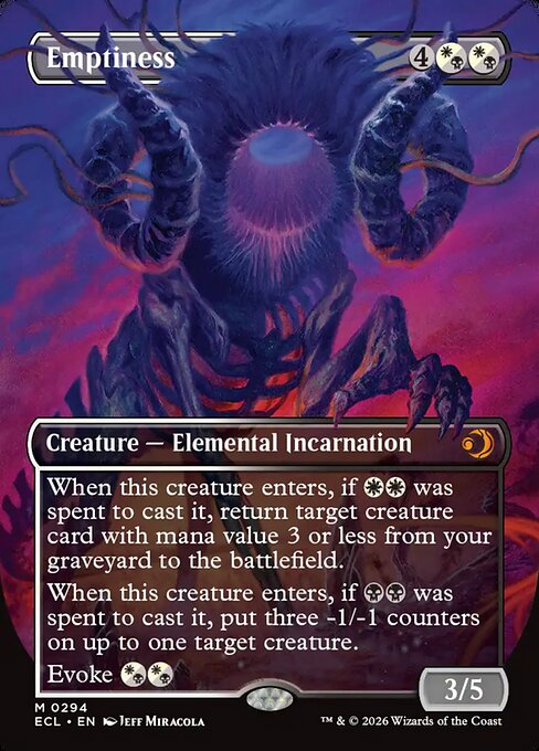 Emptiness highlighted card art