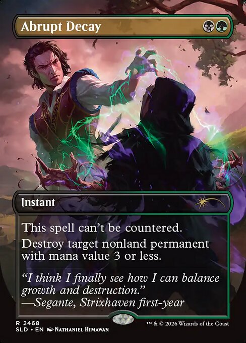 Abrupt Decay highlighted card art