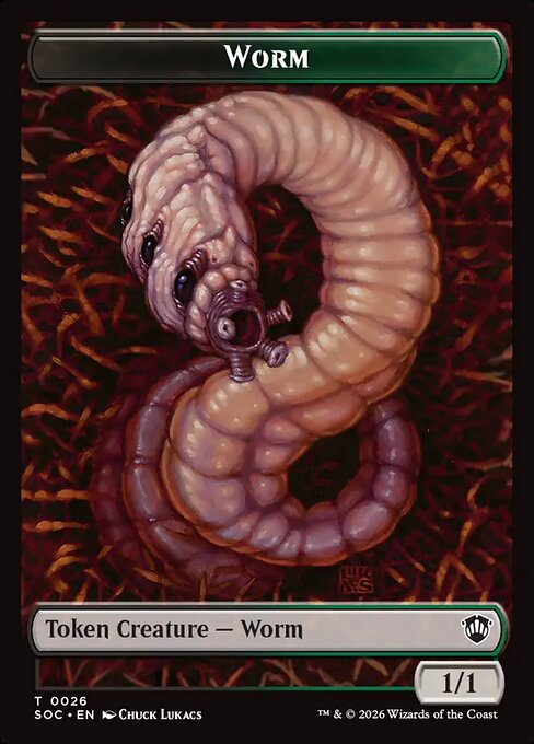 Worm from Secrets of Strixhaven Commander Tokens