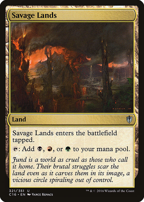 Savage Lands from Commander 2016