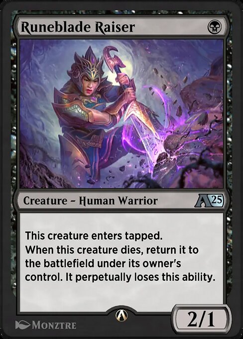 Runeblade Raiser highlighted card art