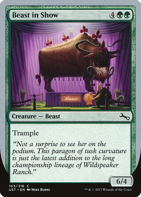 Beast in Show from Unstable