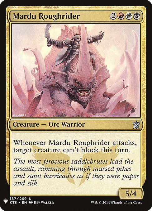Mardu Roughrider highlighted card art