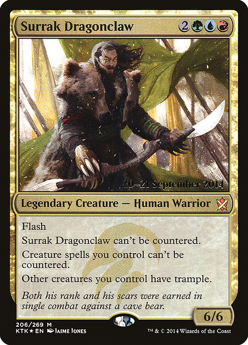 Surrak Dragonclaw from Khans of Tarkir Promos