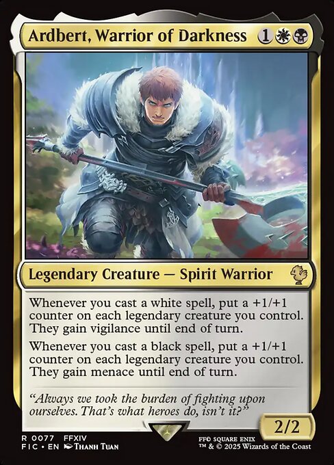 Ardbert, Warrior of Darkness from Final Fantasy Commander