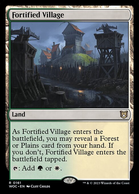 Fortified Village from Wilds of Eldraine Commander