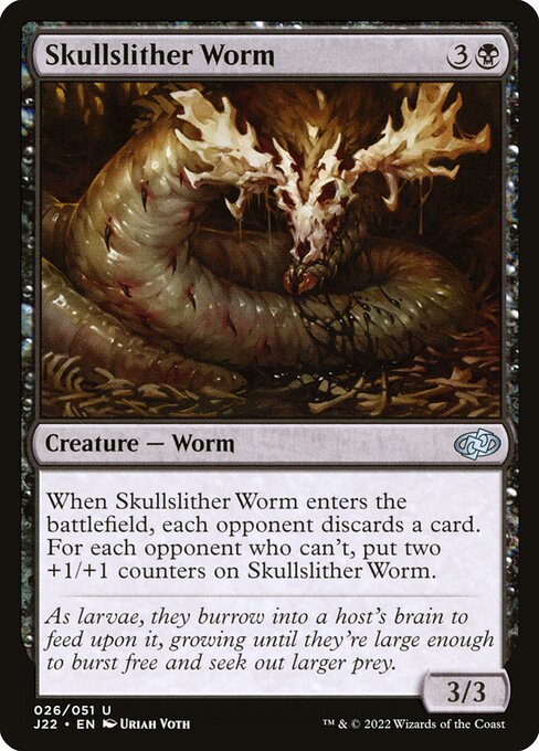 Skullslither Worm highlighted card art