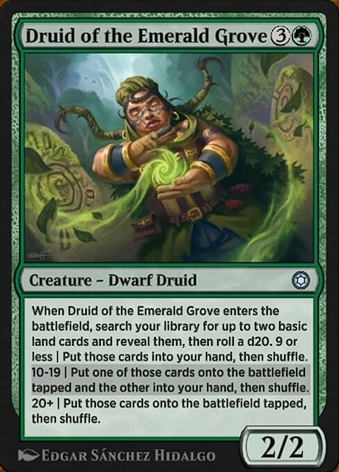 Druid of the Emerald Grove highlighted card art