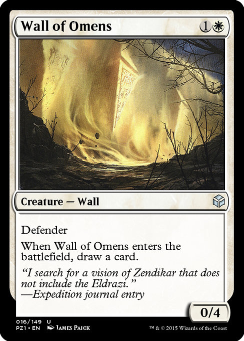 Wall of Omens from Legendary Cube Prize Pack