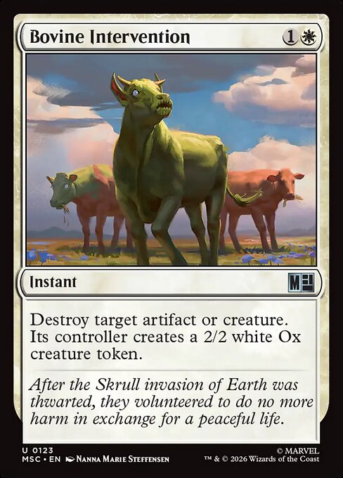 Bovine Intervention from Marvel Super Heroes Commander