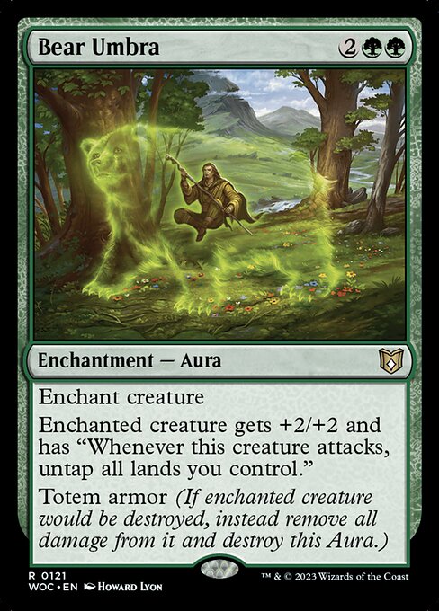 Bear Umbra from Wilds of Eldraine Commander