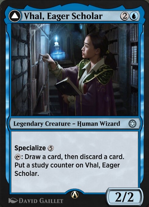Vhal, Eager Scholar highlighted card art