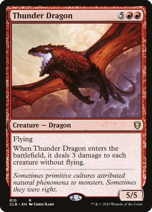 Thunder Dragon highlighted card art